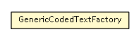 Package class diagram package GenericCodedTextFactory