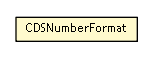 Package class diagram package CDSNumberFormat