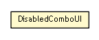 Package class diagram package DisabledComboUI